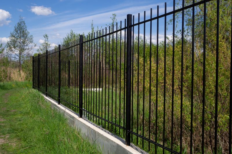 Metal Garden Fencing Installation