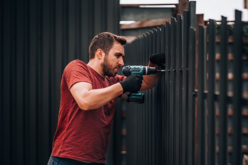 Metal Garden Fencing Installation