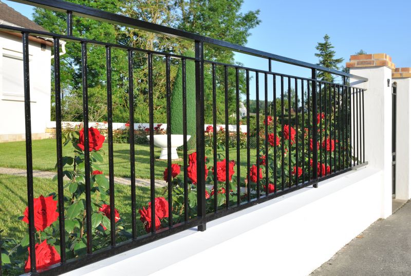 Metal Garden Fencing Installation