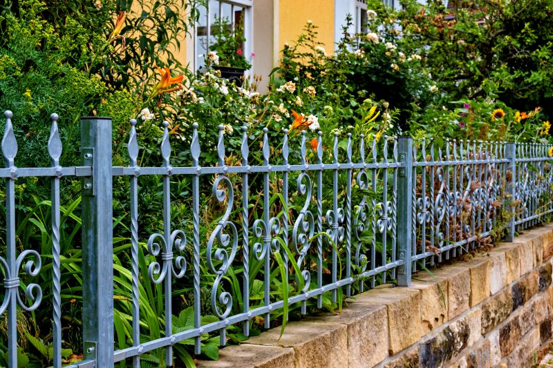 Metal Garden Fencing Installation